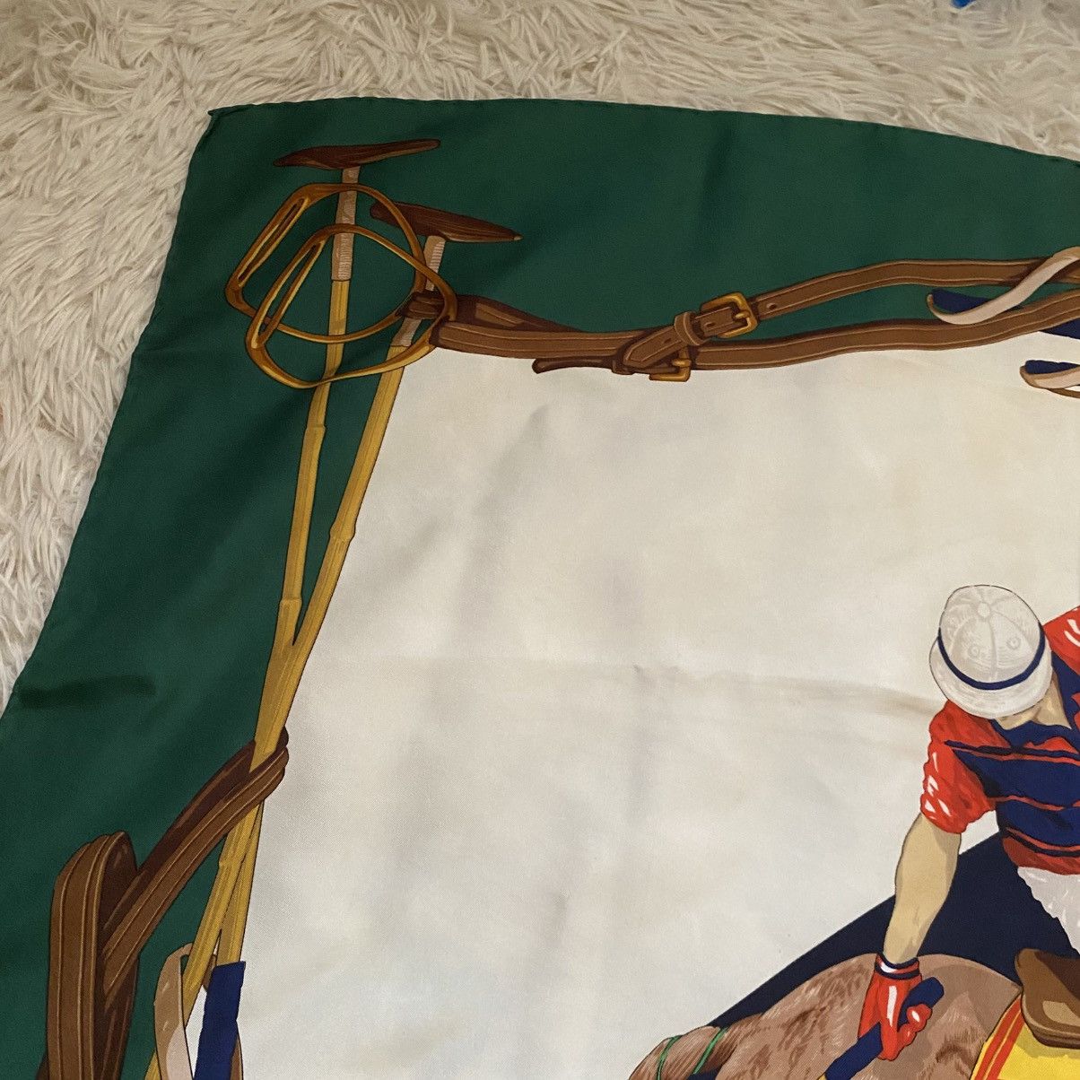 Ralph Lauren VINTAGE‼️Ralph Lauren Equestrian Silk Scarf Size ONE SIZE - 7 Thumbnail