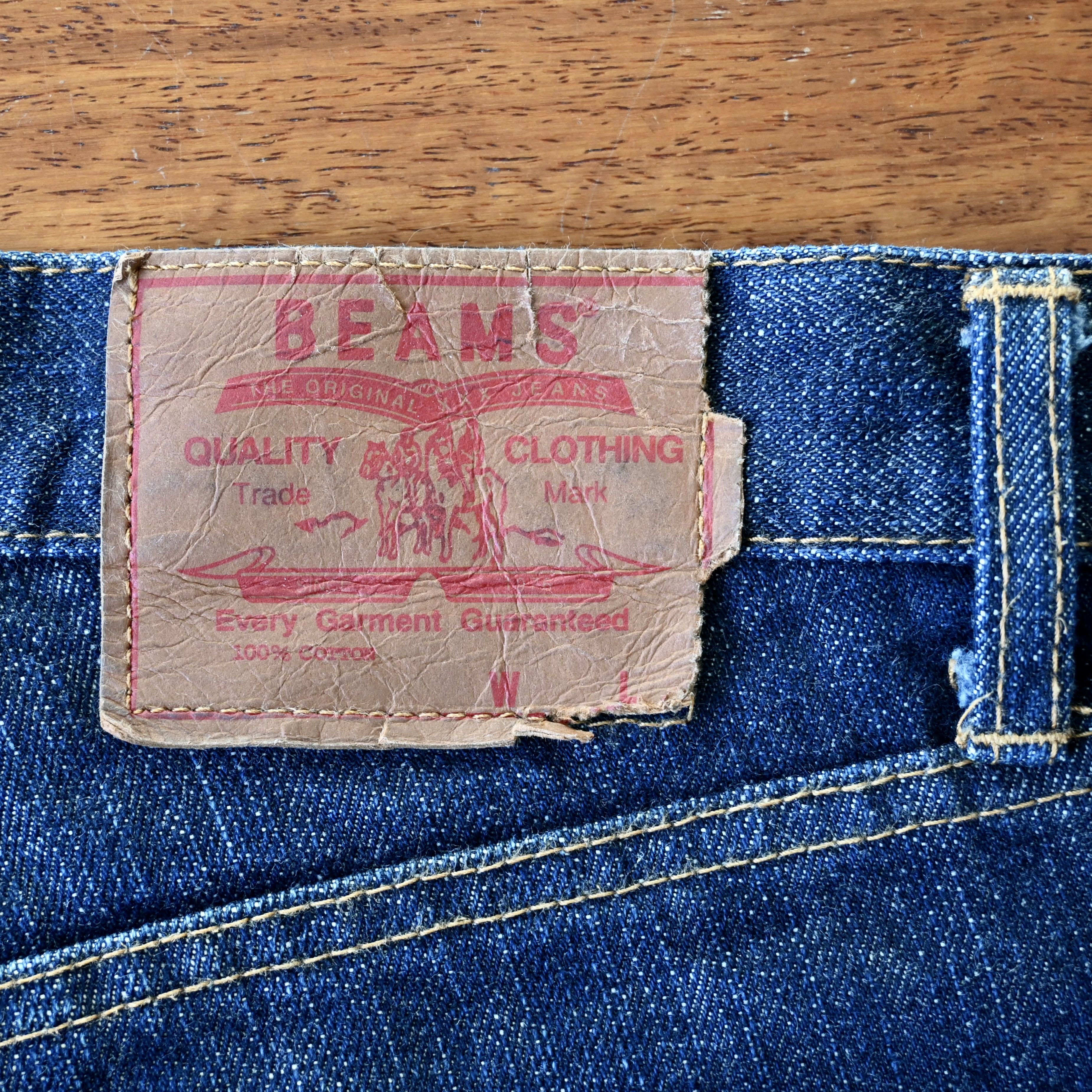 Beams Japan VTG 1990s BEAMS slim straight denim jeans, made in Japan Size US 32 / EU 48 - 12 Thumbnail