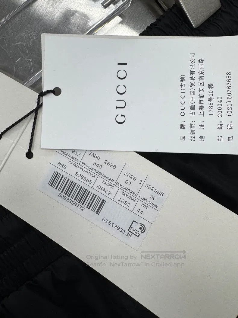 Gucci Gucci Black embroidered logo logo tie shorts Size US 28 / EU 44 - 3 Thumbnail