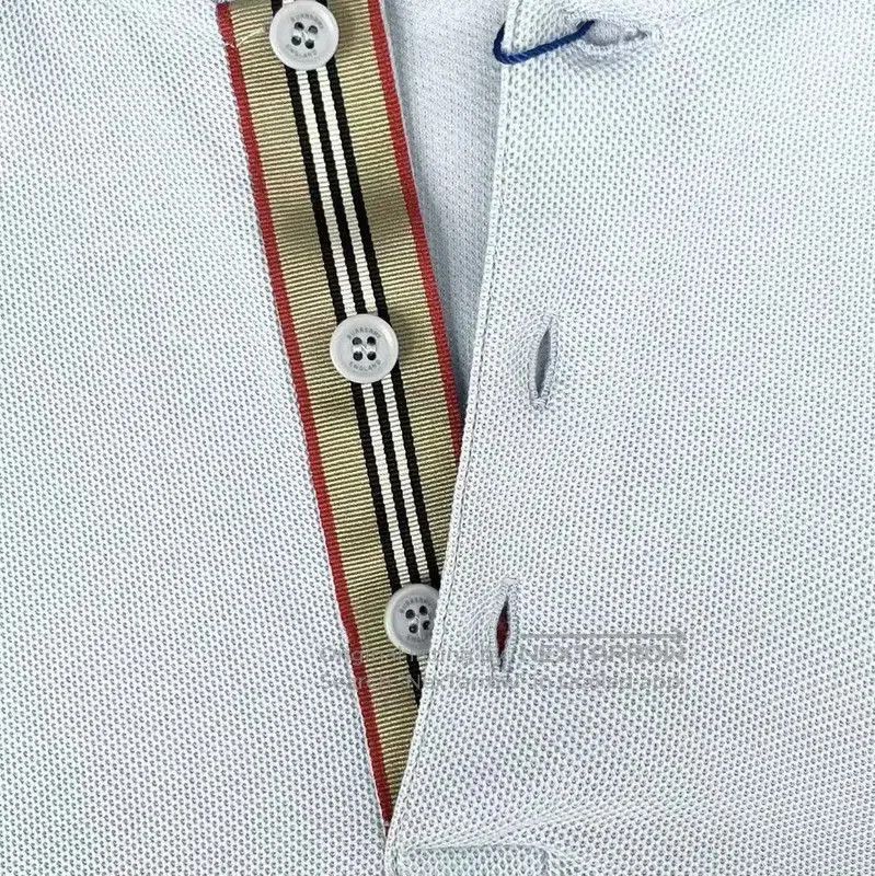 Burberry Burberry Light Blue Long Sleeve Polo Shirt. Size US XL / EU 56 / 4 - 4 Thumbnail