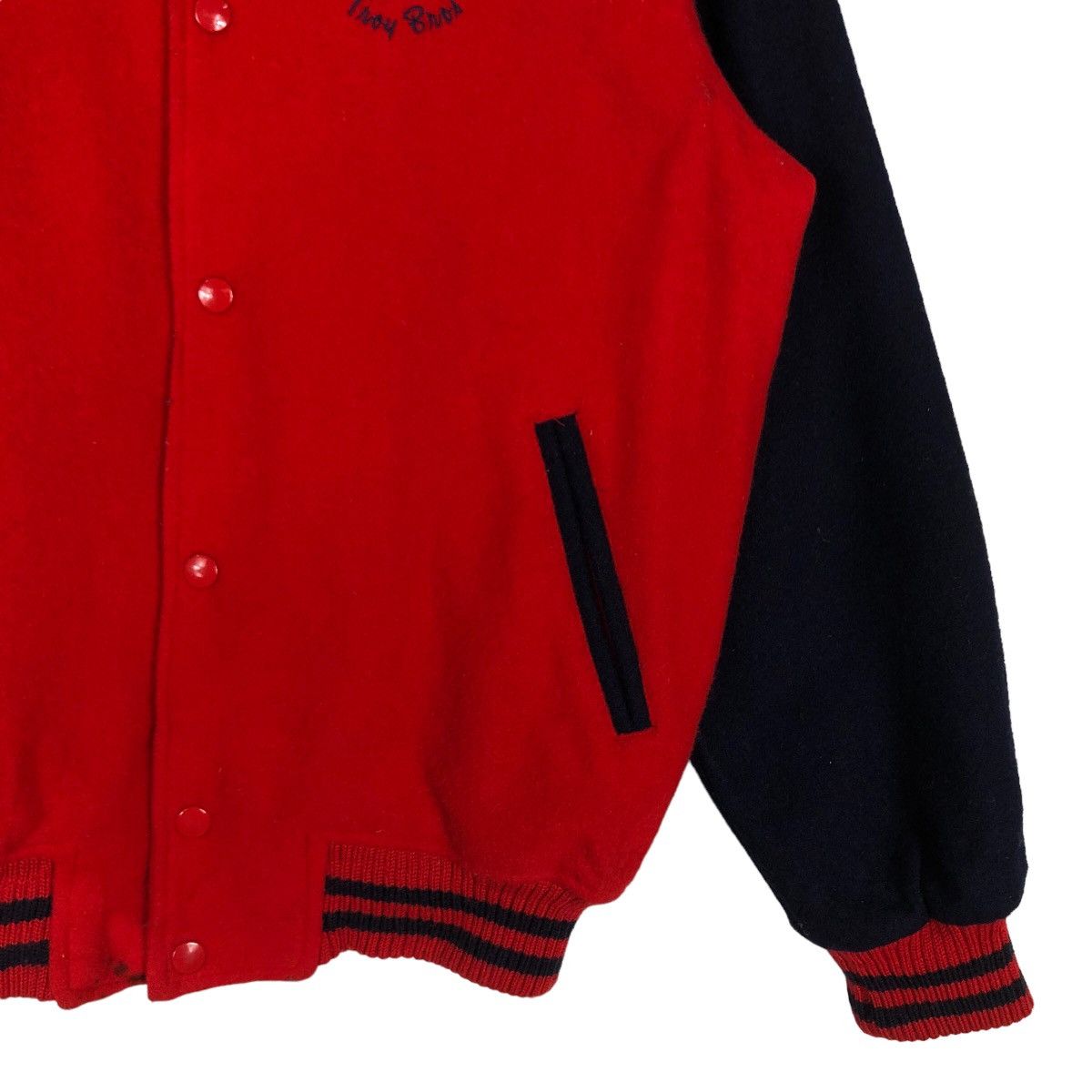 Japanese Brand 🔥90’s Vintage Varsity Jacket Troy Bros Japan Made Size US L / EU 52-54 / 3 - 4 Thumbnail