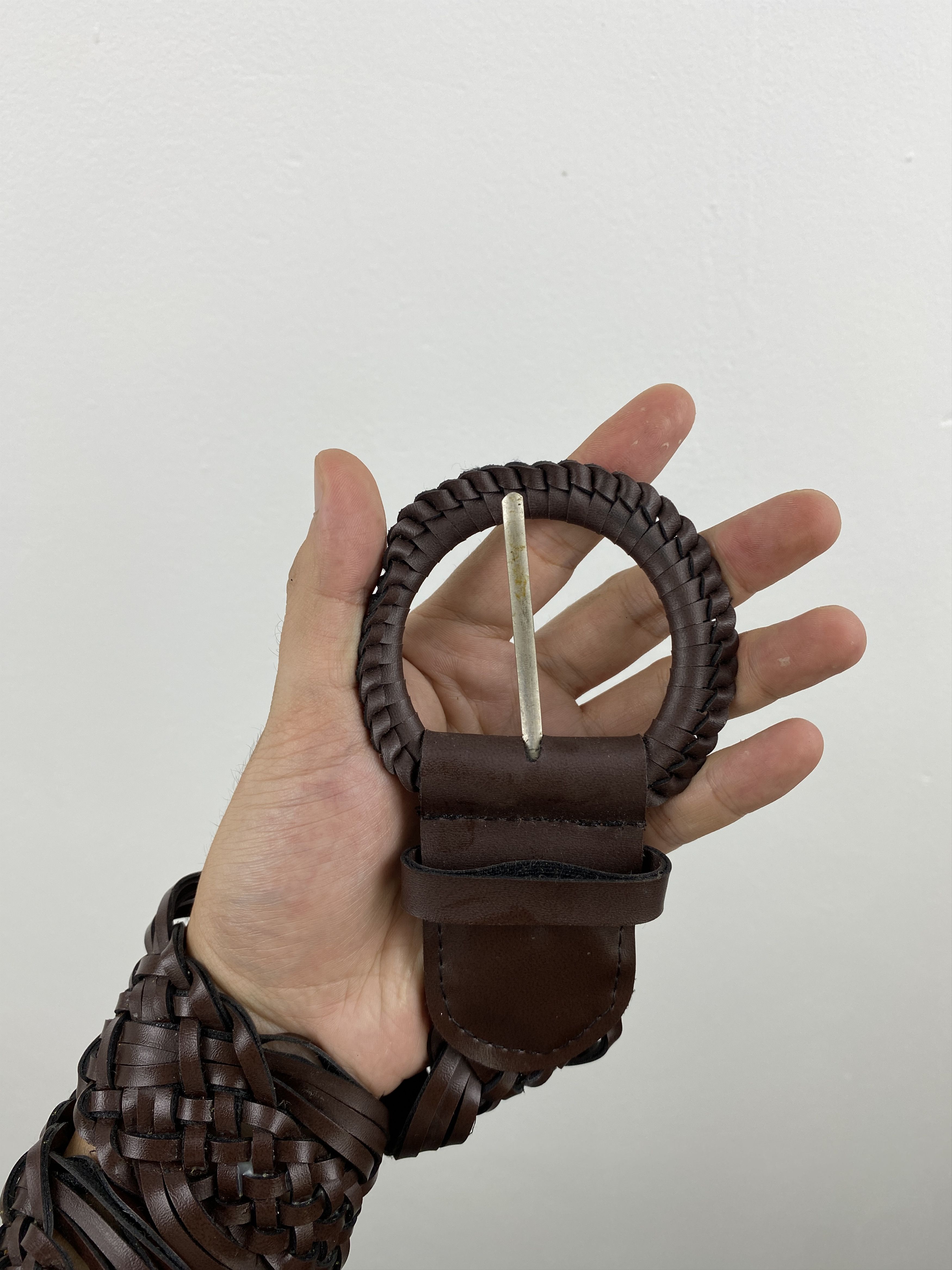 Japanese Brand Vintage Bohemian Buckle Braided Belt B0004 Size ONE SIZE - 3 Thumbnail