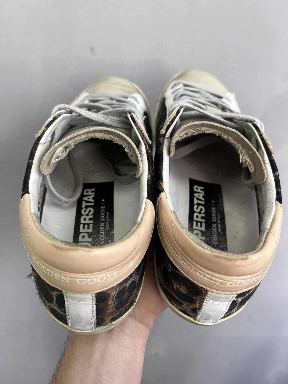 Golden Goose LUXURY GOLDEN GOOSE SUPER STAR LEOPARD PRINT LEATHER SHOES Size US 7 / IT 37 - 7 Thumbnail
