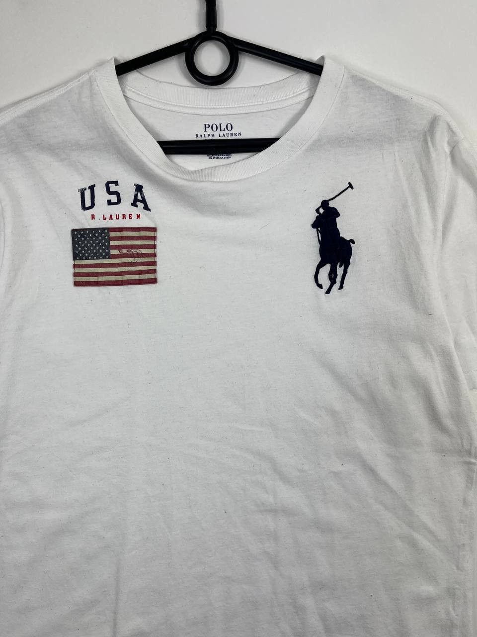 Polo Ralph Lauren Polo Ralph Lauren Usa Flag Big Pony #3 T Shirt Boys Size L Size US L / EU 52-54 / 3 - 2 Thumbnail