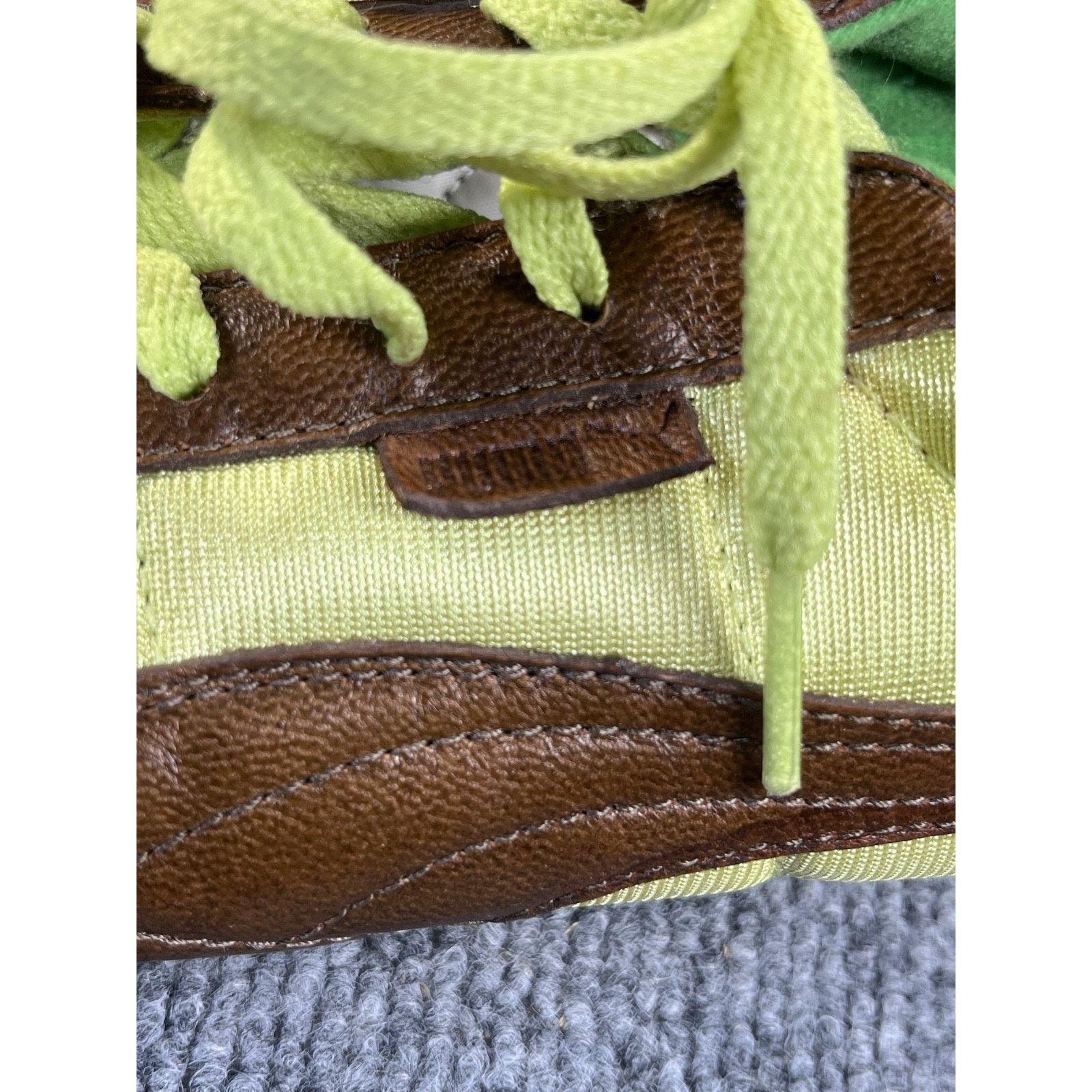 Puma Unique! VTG Puma Womens Shoes Lime Green / Brown Leather 9.5 Size US 9.5 / IT 39.5 - 19 Thumbnail