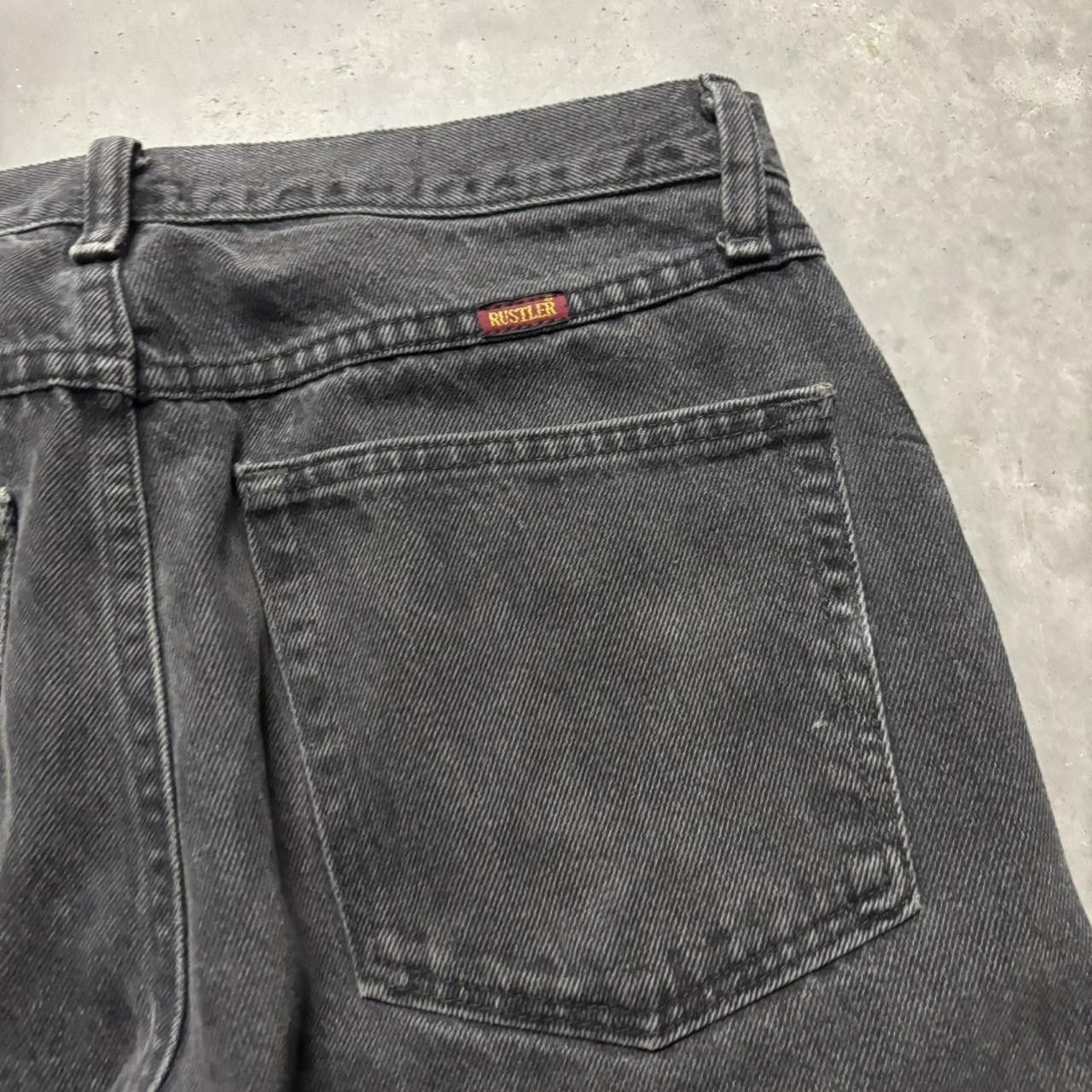 Japanese Brand × Vintage Crazy Vintage Y2K/2000s Faded Black Grunge Denim Jeans! Size US 32 / EU 48 - 7 Thumbnail