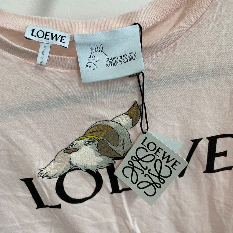 Loewe LOEWE Logo letter printed round neck short sleeve Size S / US 4 / IT 40 - 2 Thumbnail