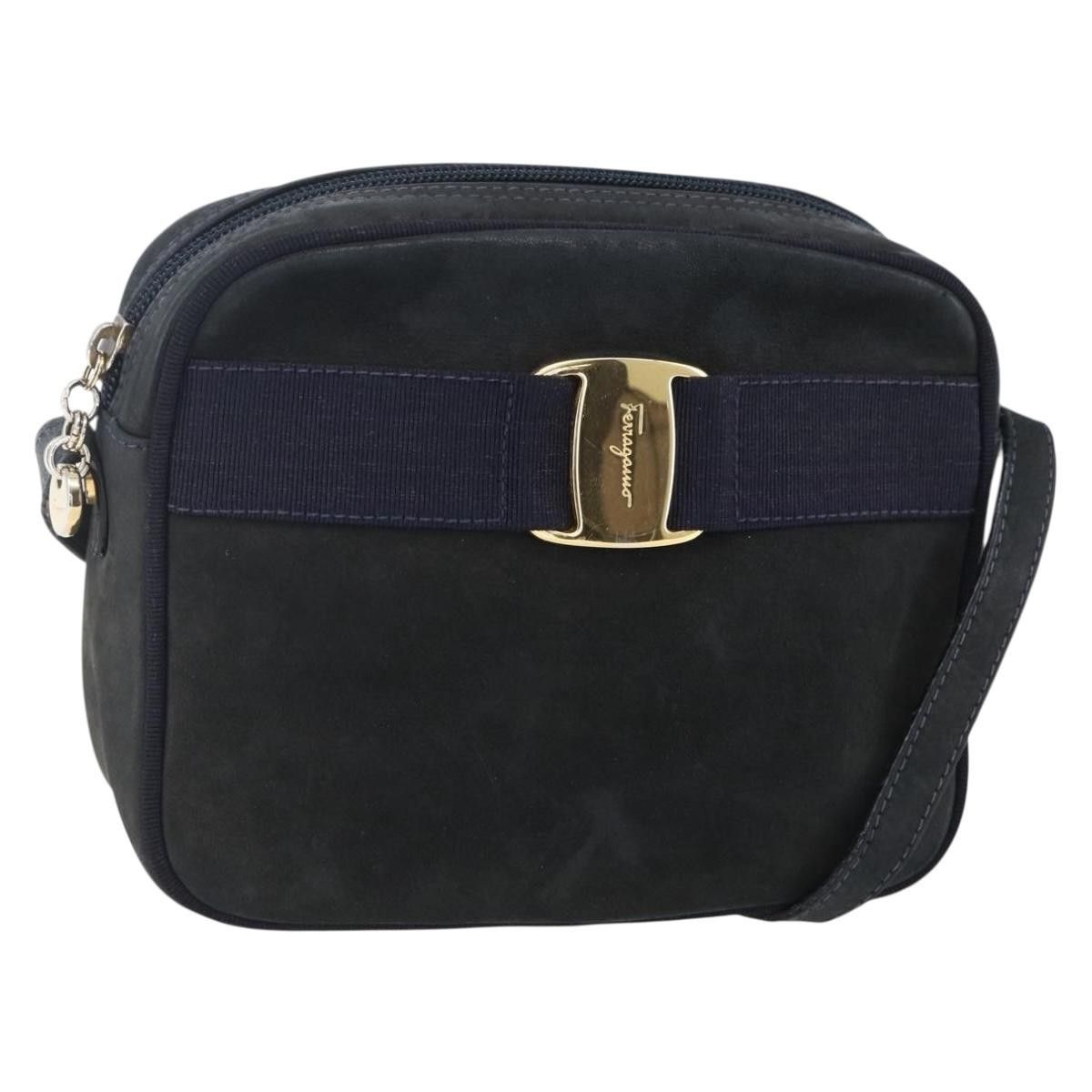Salvatore Ferragamo Salvatore Ferragamo Vala Shoulder Bag Suede Size ONE SIZE - 1 Thumbnail