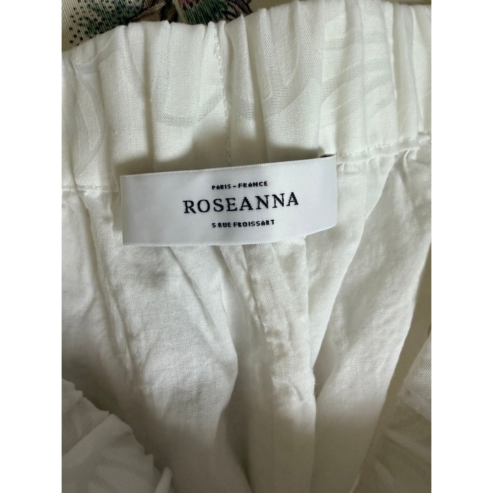 0044 Paris 0267 Roseanna Paris White Floral Mini Shorts Size 38 US 6 Size 28" / US 6 / IT 42 - 3 Thumbnail