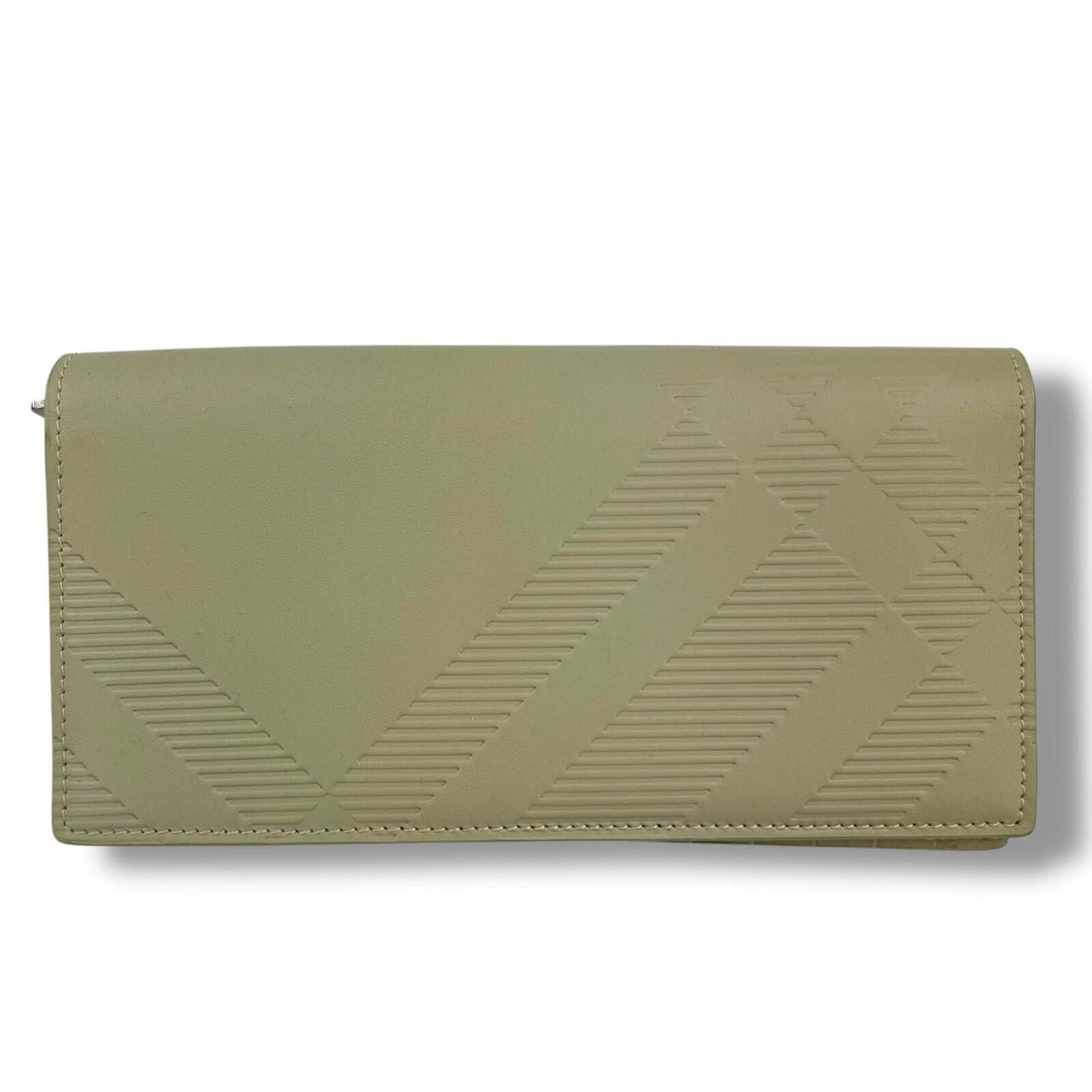 Burberry Burberry Embossed Check Continental Wallet Beige Size ONE SIZE - 2 Thumbnail
