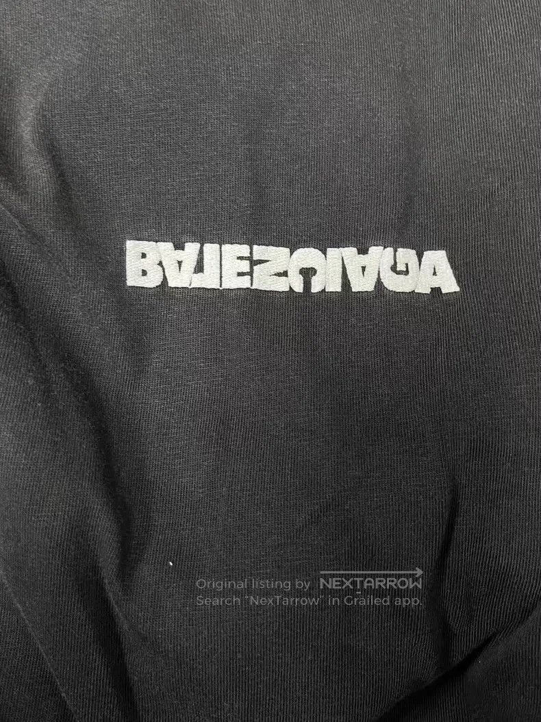 Balenciaga Balenciaga Logo Letter Printed Loose Short Sleeve Crew Nec Size US XL / EU 56 / 4 - 3 Thumbnail
