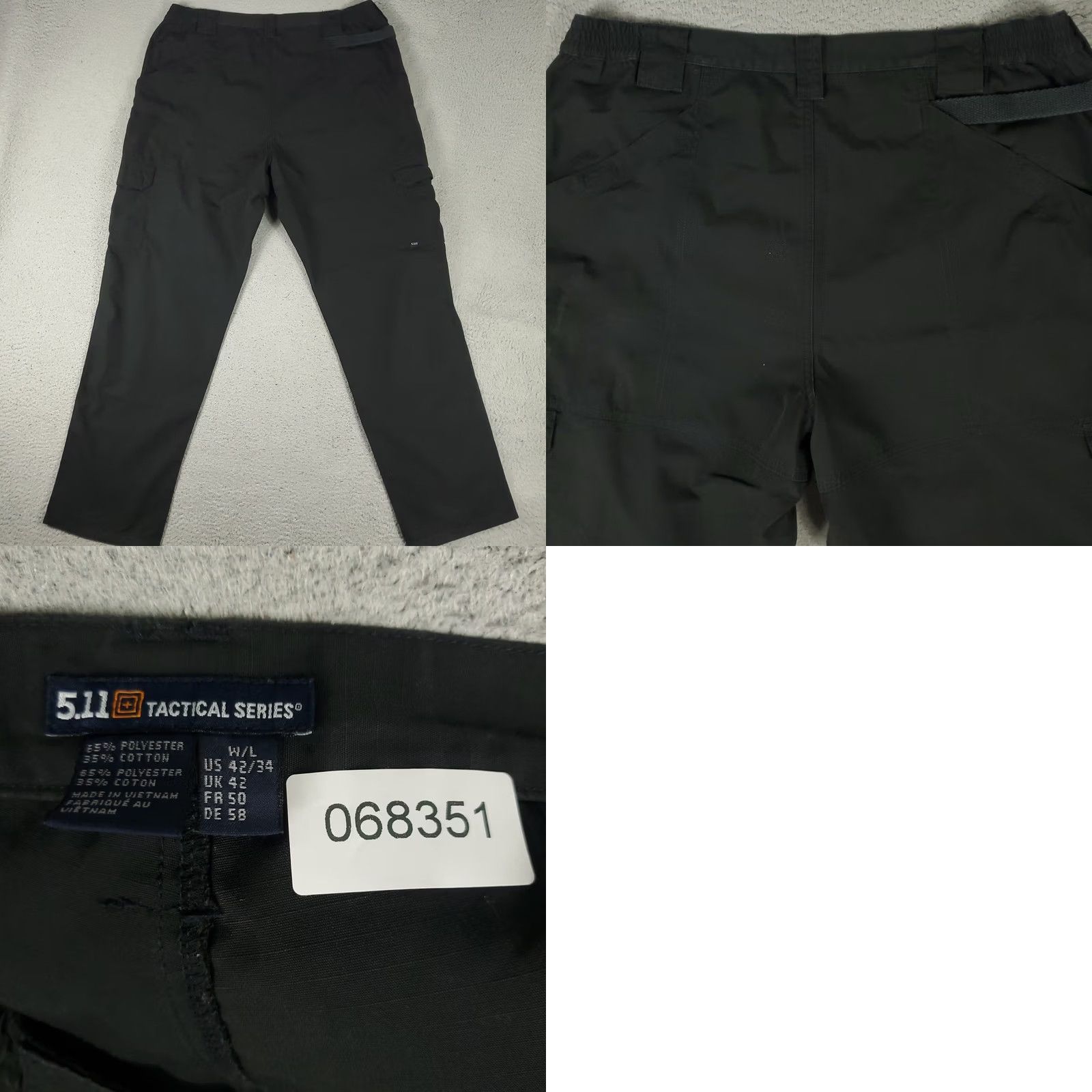 Vintage 5.11 Tactical Pants Mens 42x34 Black Cargo Trousers Outdoors Size US 42 / EU 58 - 8 Thumbnail