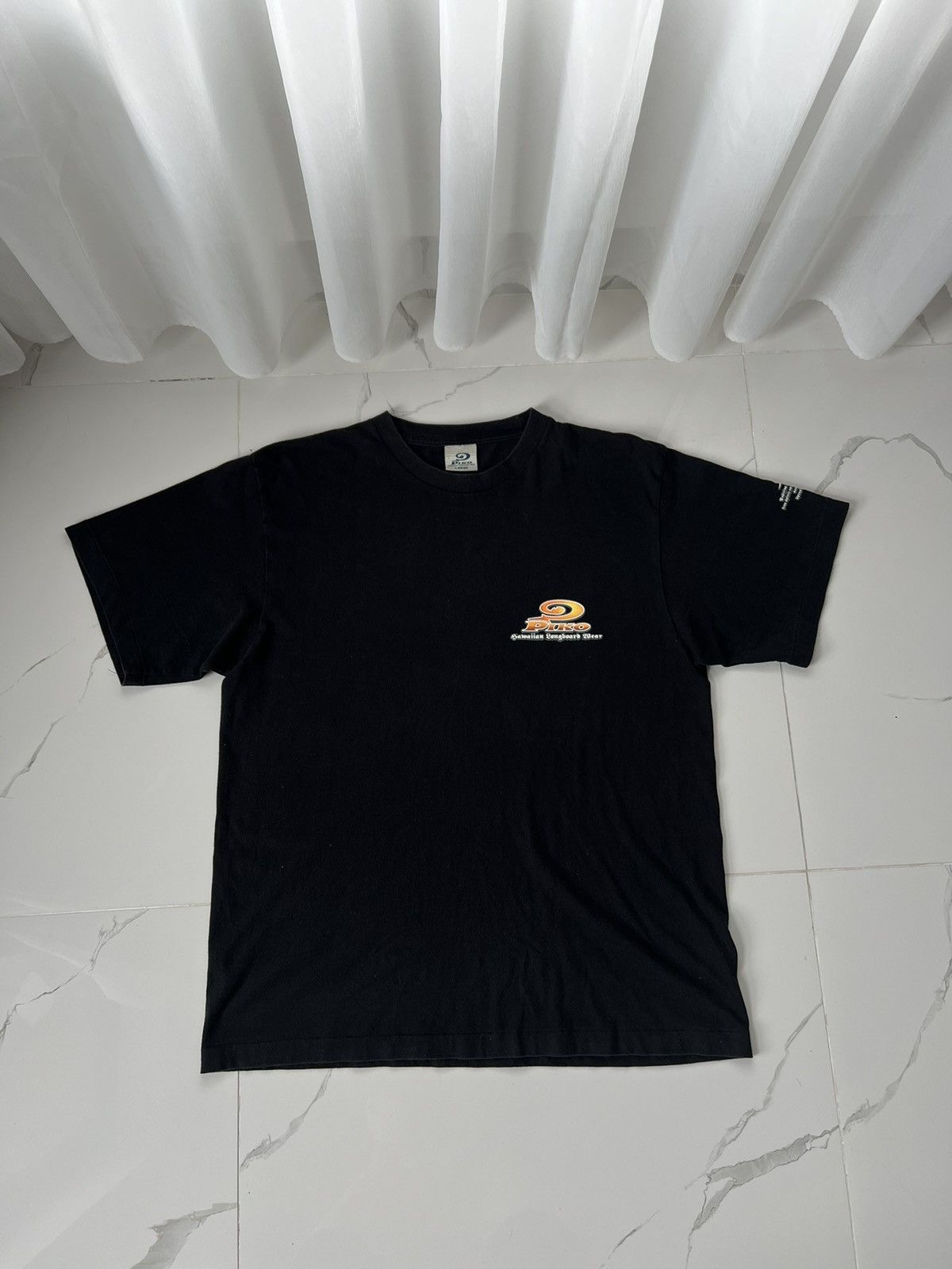 Vintage 90's PIKO RARE HAWAIIAN LONGBOARD SURF RETRO BIG LOGO TEE Size US L / EU 52-54 / 3 - 2 Thumbnail