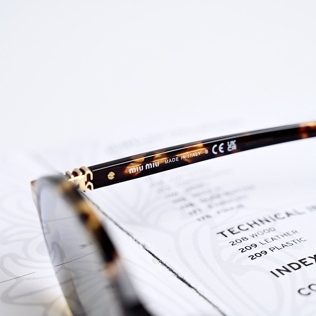 Miu Miu MIU MIU 0MU 04ZS GLASSES Size ONE SIZE - 4 Thumbnail