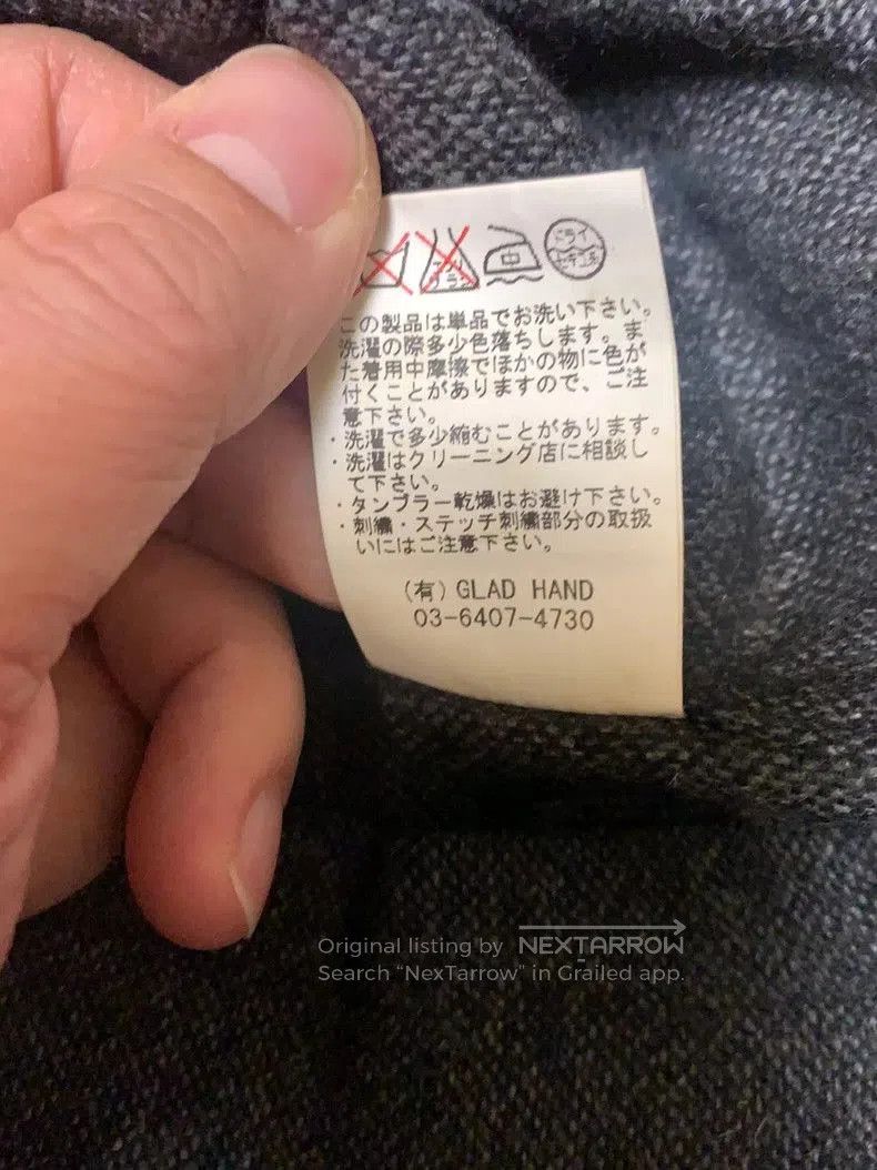 Japanese Brand Gangsterville Wool Shirt Black Style. Size US M / EU 48-50 / 2 - 7 Thumbnail