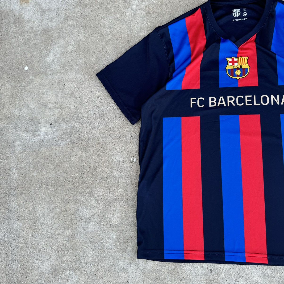 Adidas × Nike Vintage Y2K Blue FC Barcelona Soccer Jersey Kit Fits Large Size US XL / EU 56 / 4 - 5 Thumbnail