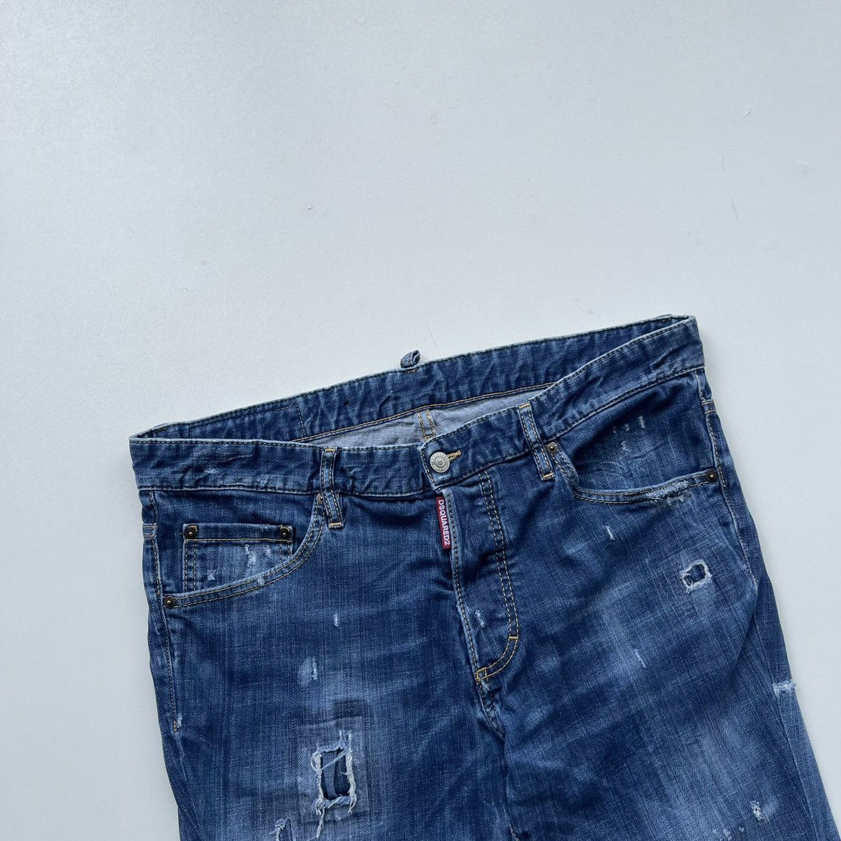 Dsquared2 Dsquared2 Distressed Japan Skinny Dan Stretch Jeans Blue Size US 36 / EU 52 - 2 Thumbnail