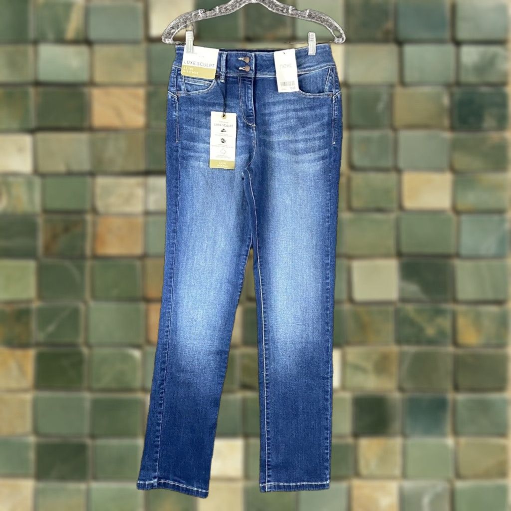 NEXT VINTAGE? No. Next Jeans Luxe Sculpt Slim High Rise Jeans Women’s 12 Regular Blue Slimming 12 Women Size 34" / US 12 / IT 48 - 1 Thumbnail