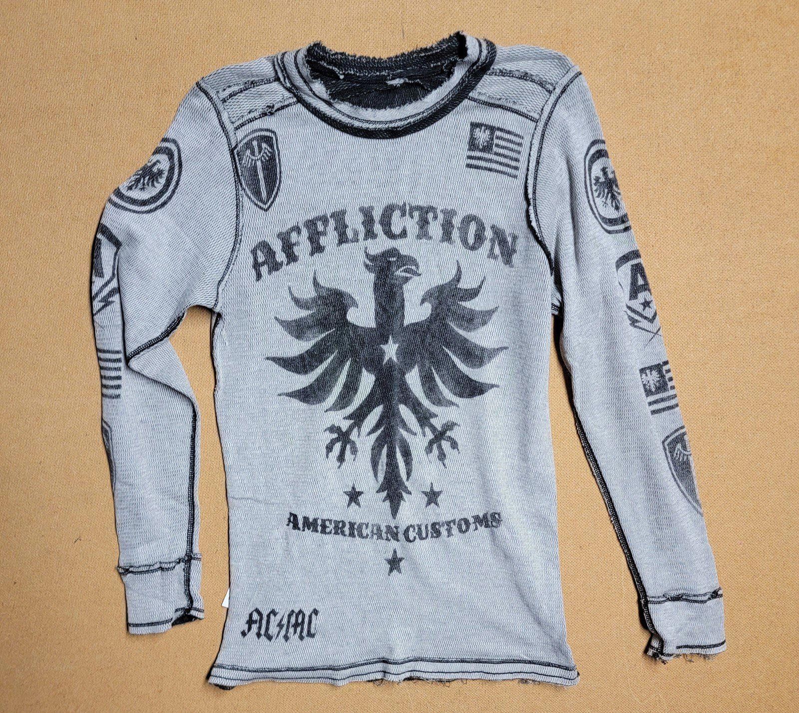 Affliction Y2K Affliction Thermal Long Sleeve Reversible Size M Cyber Size US M / EU 48-50 / 2 - 2 Thumbnail