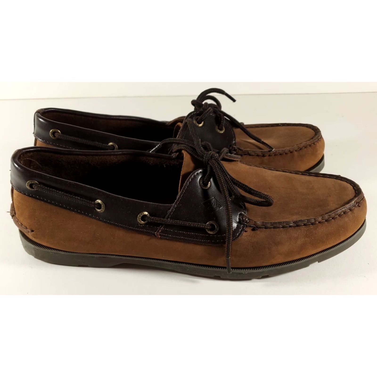 Sperry Sperry Top-Siders Suede Leather Two-Tone Brown Loafers Mens 12 Size US 12 / EU 45 - 5 Thumbnail