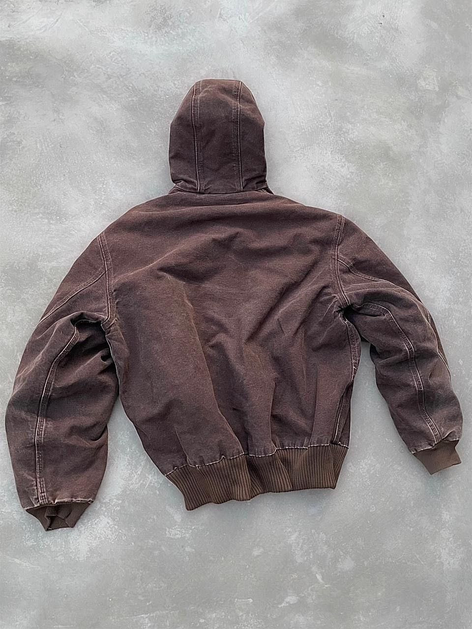 Carhartt Fadedd Dark Brown Carhartt Hooded Active Jacket J130-DKB Size US L / EU 52-54 / 3 - 4 Thumbnail