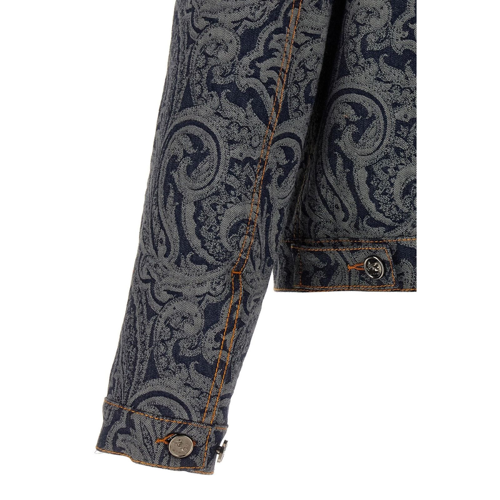 Etro ETRO Parsley Blue Denim Jacket New & Authentic (Men's size:X Size US XL / EU 56 / 4 - 4 Thumbnail