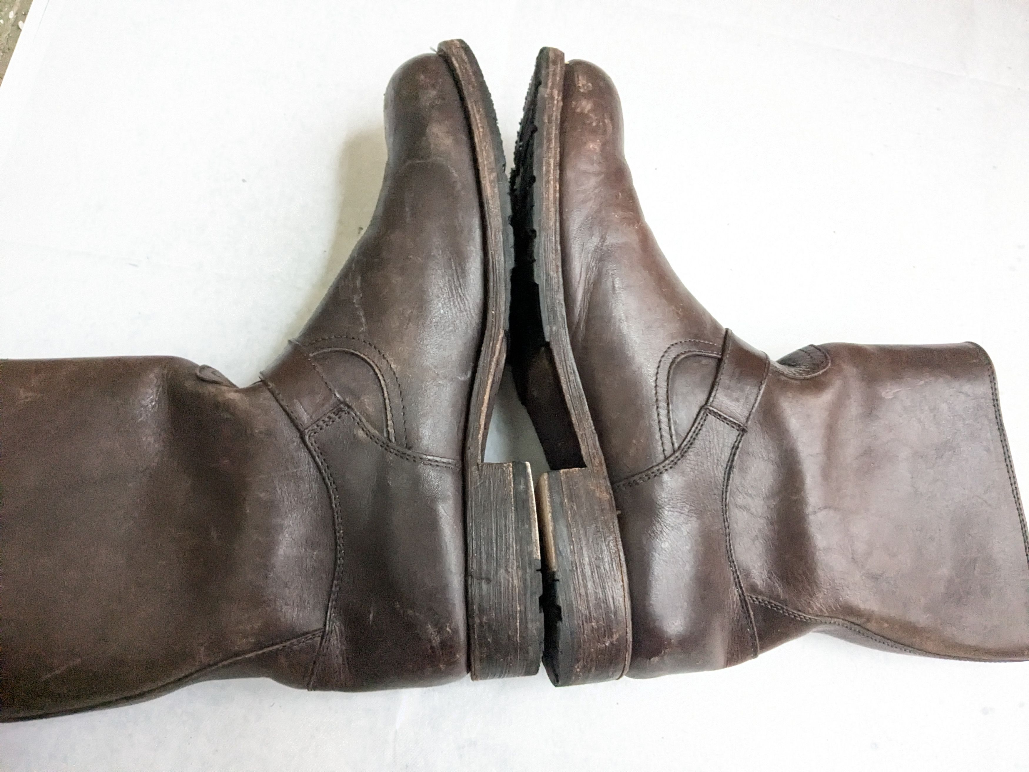 Frye Frye Engineer Boots Brown Leather 12 D Leather Buckle Size US 12 / EU 45 - 9 Thumbnail