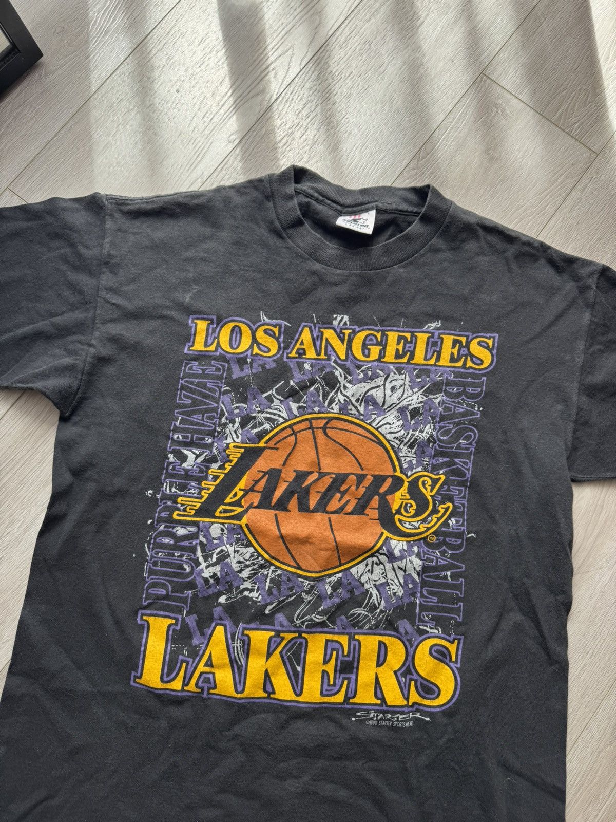 NBA × Vintage Vintage Los Angeles Lakers NBA 1990 L Size T Shirt Size US L / EU 52-54 / 3 - 2 Thumbnail