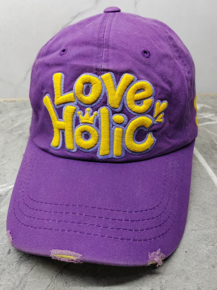 Japanese Brand Vintage Love Holic Distressed Style Cap Hat Size ONE SIZE - 1 Thumbnail