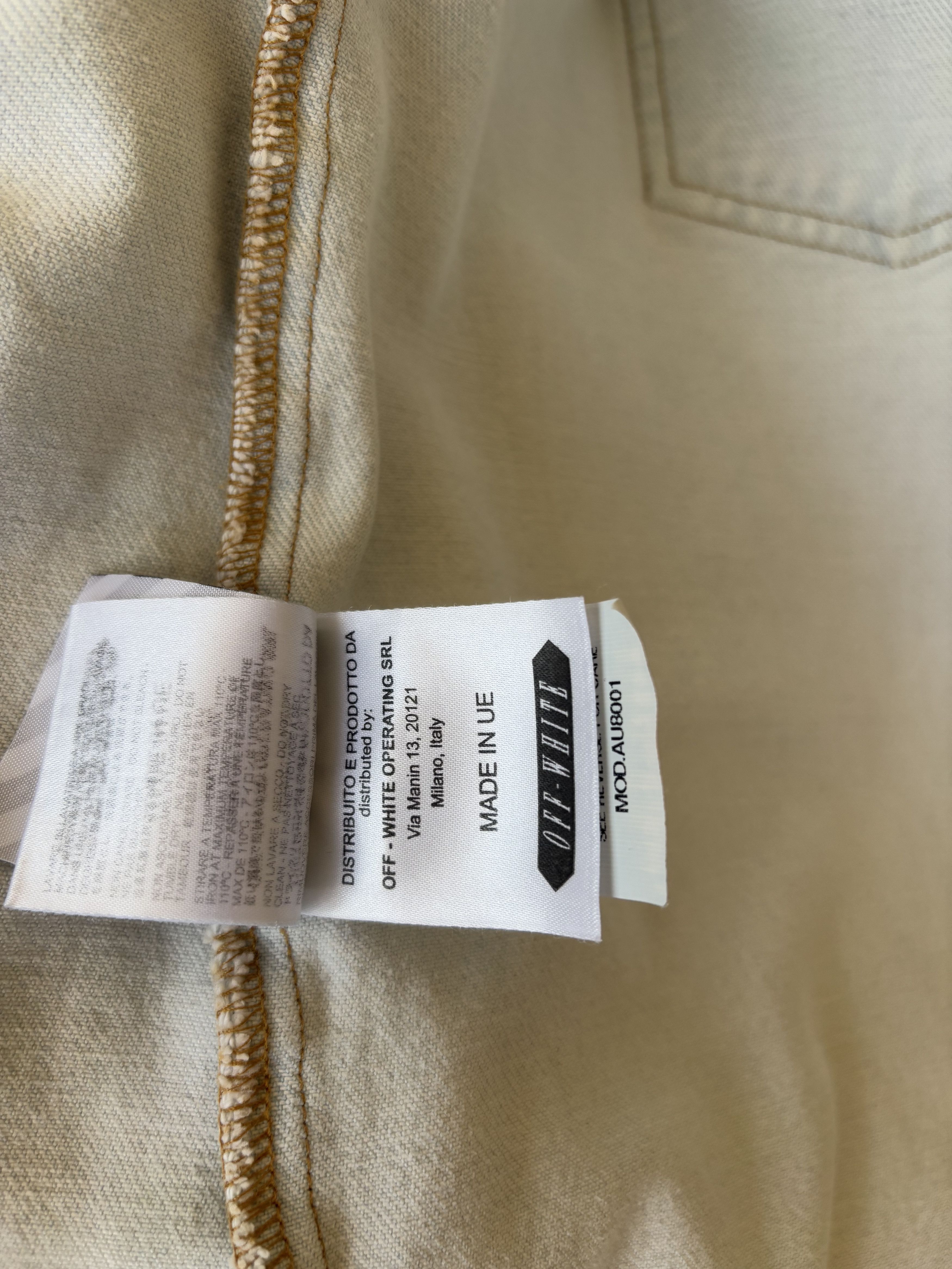 Off-White Off White Embroidered Eagle Light Denim Jacket Size US L / EU 52-54 / 3 - 9 Thumbnail