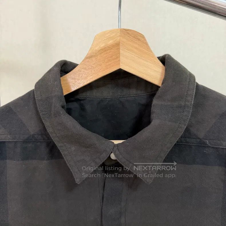 Rick Owens Rick Owens Gingham Pointed Collar Chest Pocket Long Sleeve Size US L / EU 52-54 / 3 - 3 Thumbnail