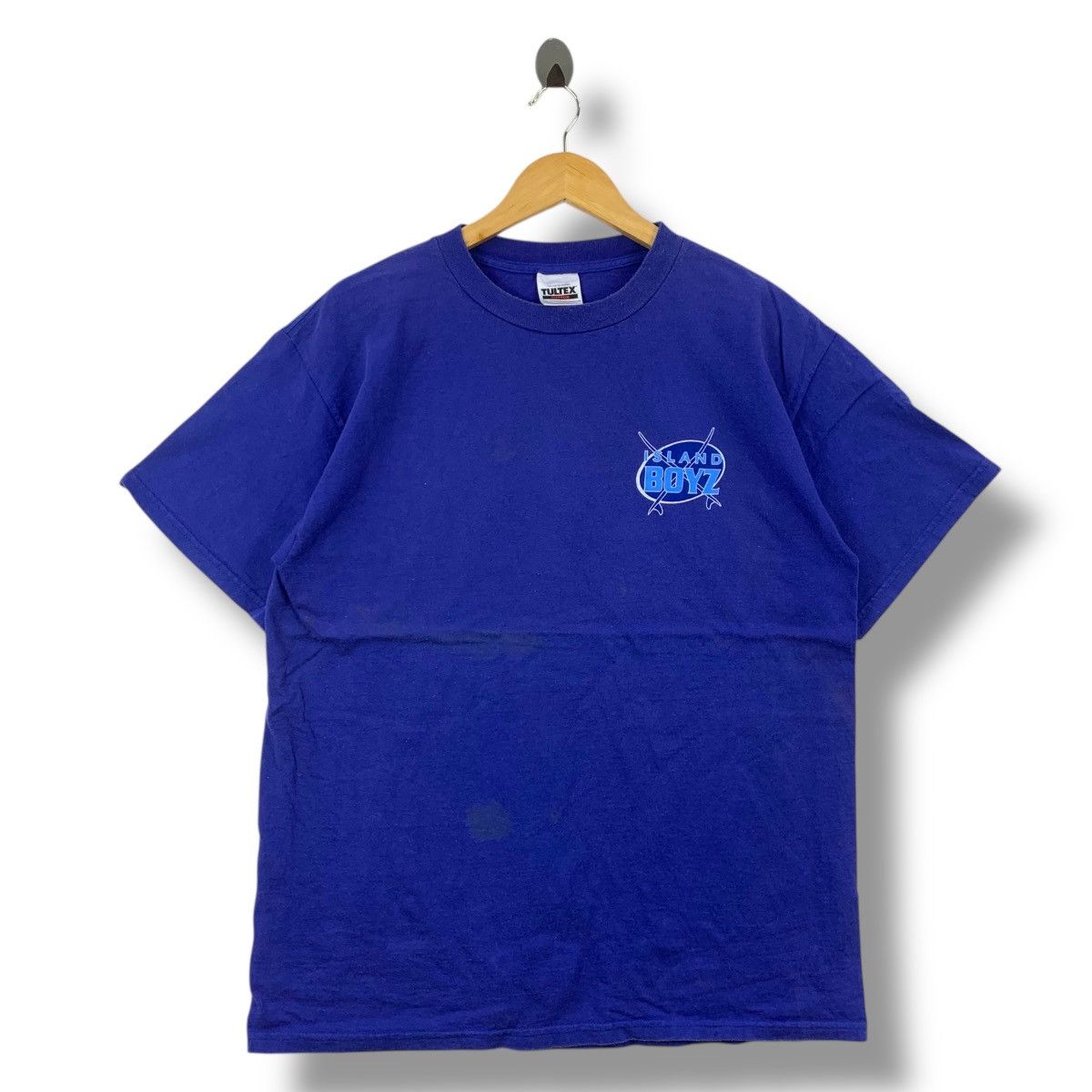 Vintage Vintage 90's ISLAND BOYZ SURF Big Wave Graphic Tee Shirt Size US L / EU 52-54 / 3 - 3 Thumbnail