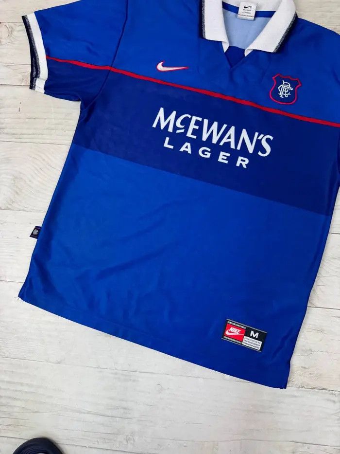 Nike Vintage Nike Rangers Glasgow 1997 1999 Home Shirt Jersey Size US M / EU 48-50 / 2 - 3 Thumbnail