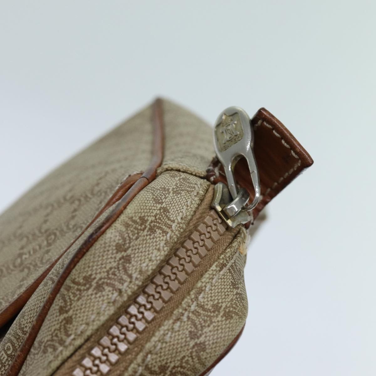 Celine CELINE Macadam Canvas Clutch Bag Beige Size ONE SIZE - 8 Thumbnail