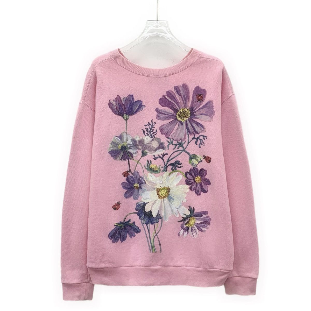 Gucci Gucci Pink Deer Printed Long Sleeve Sweatshirt K26WX Size S / US 4 / IT 40 - 2 Thumbnail