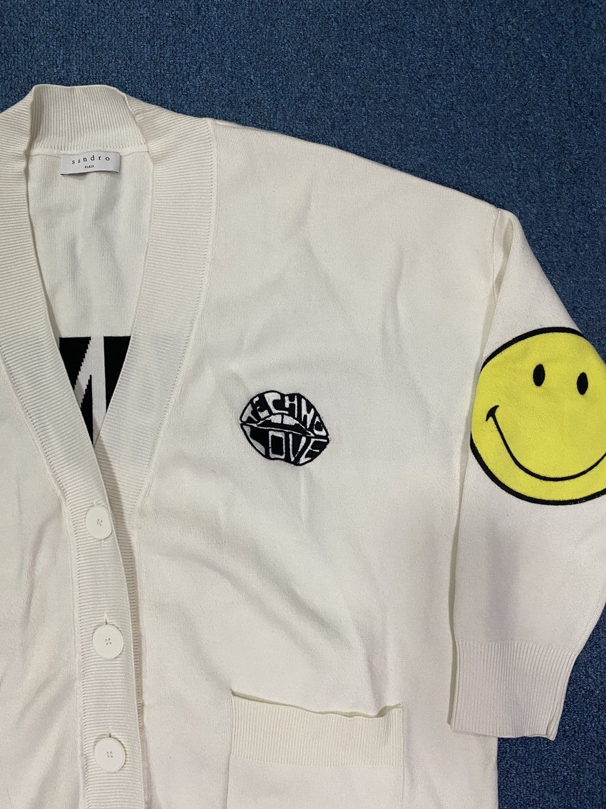 Sandro Sandro x Smiley Cardigan Size S / US 4 / IT 40 - 3 Thumbnail