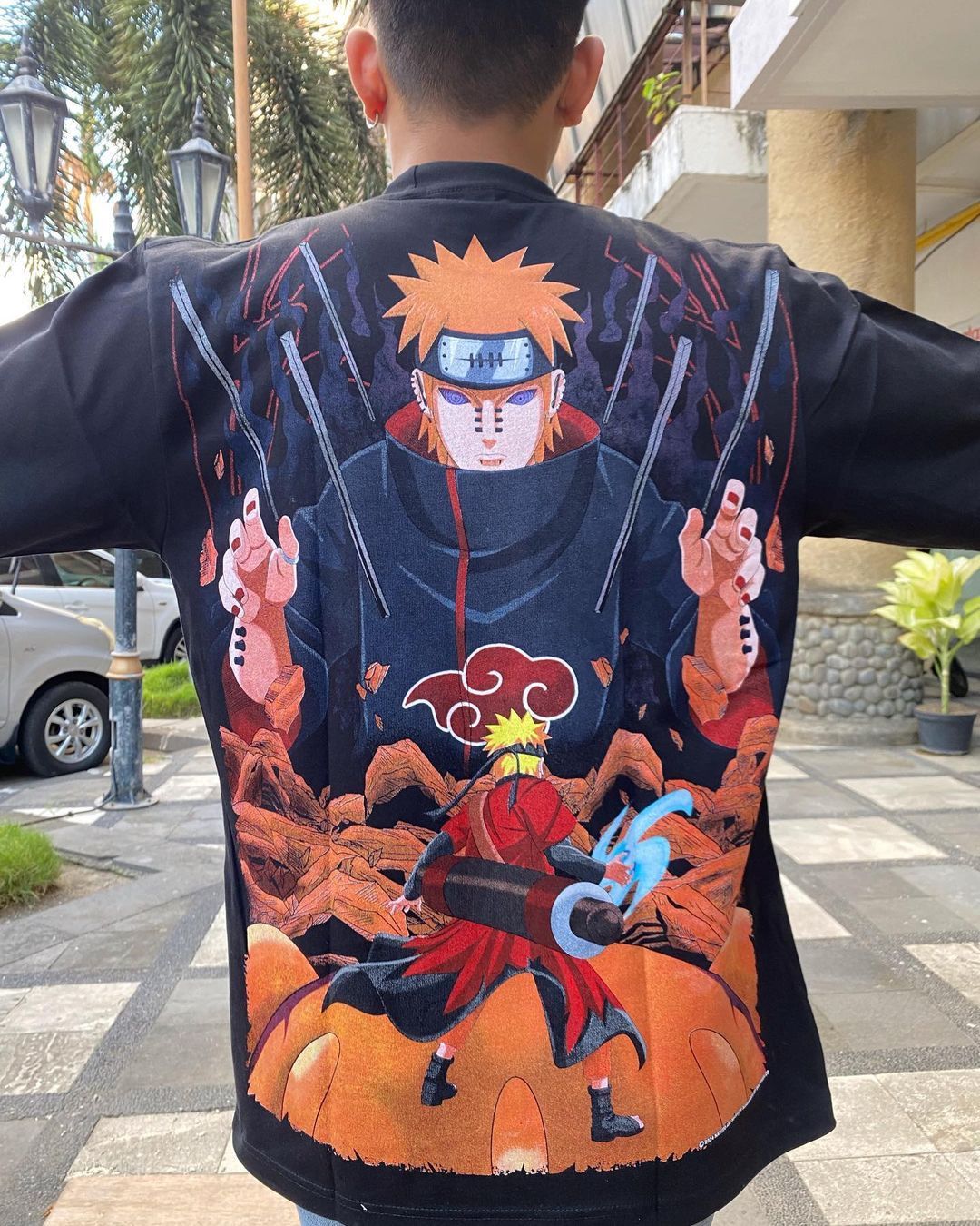 Anime × Japanese Brand Uzumaki Naruto "Sage Mode" x Pain "Akatsuki" Modern Tees Size US XL / EU 56 / 4 - 9 Thumbnail