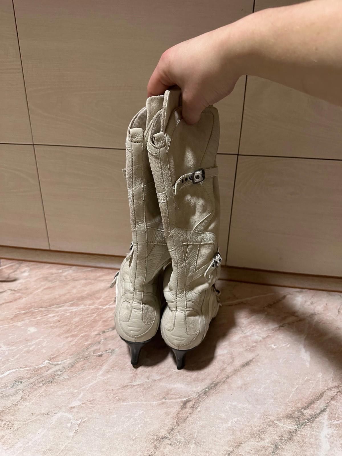 Diesel Diesel Leather Western boots Beige Sz 37 Size US 7 / IT 37 - 4 Thumbnail