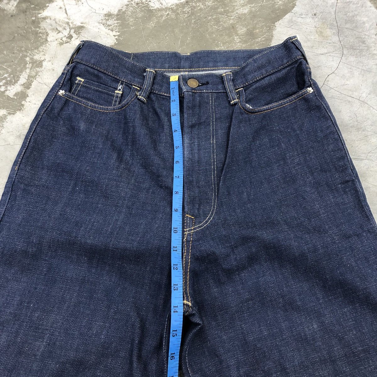 45rpm × Japanese Brand 45 RPM Baggy Flare Selvedge Denim Jeans Size US 29 - 19 Thumbnail