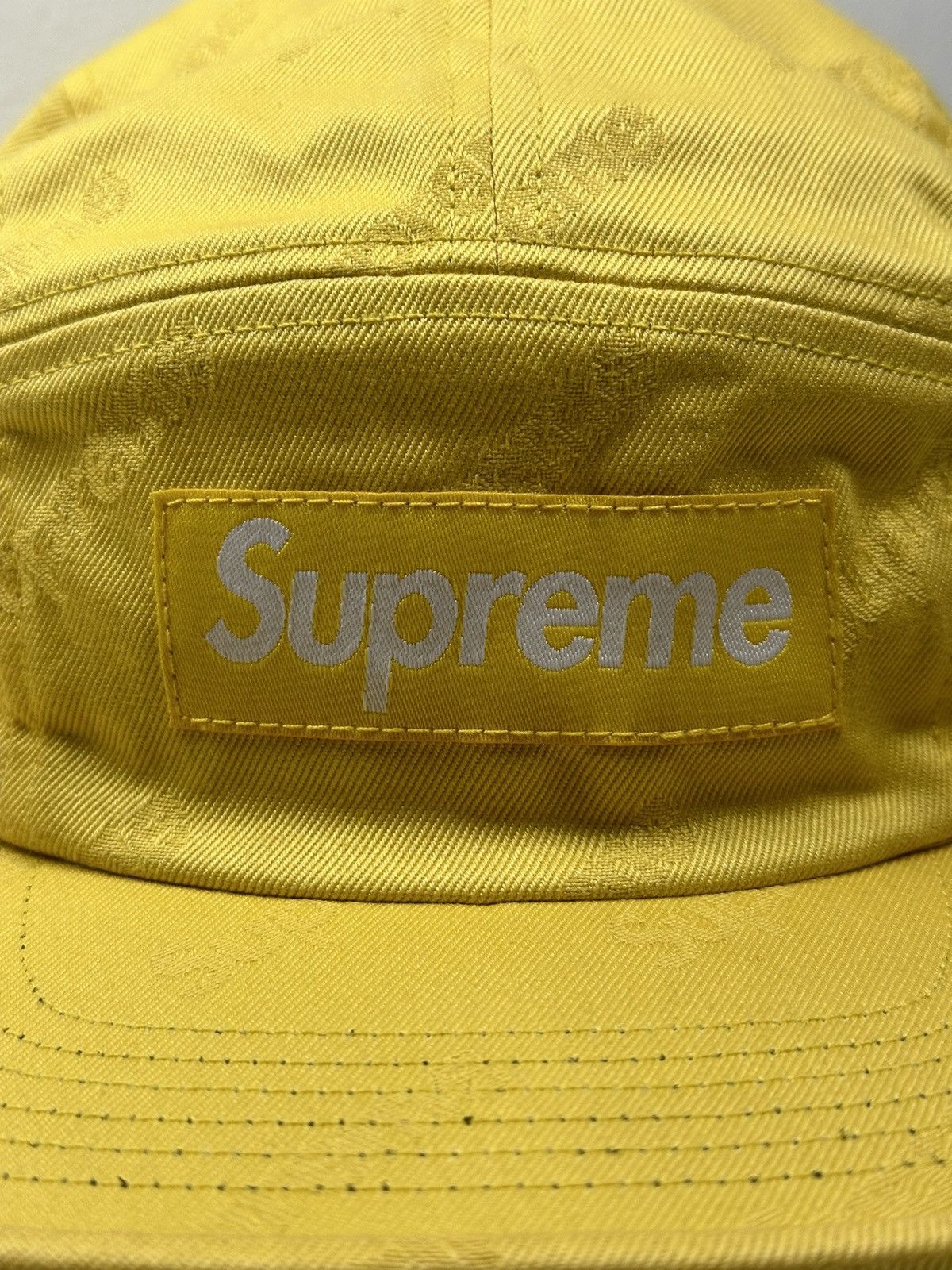 Supreme Supreme Jacquard Logos Twill Camp Cap Hat Size ONE SIZE - 2 Thumbnail