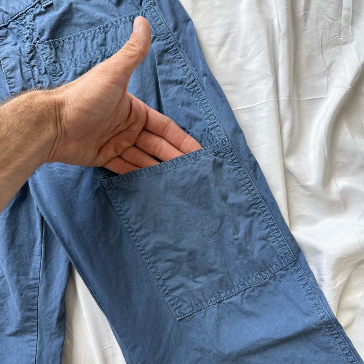Other Luck In Luck Functional Blue Cargo Pants Baggy Style Size 28 Size US 28 / EU 44 - 6 Thumbnail