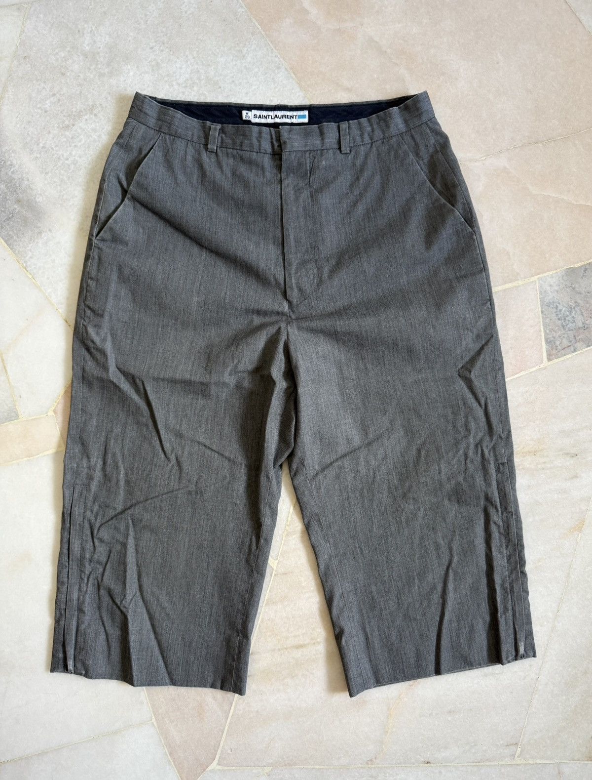 Saint Laurent Paris Saint laurent gray trouser shorts pants Size US 28 / EU 44 - 1 Thumbnail
