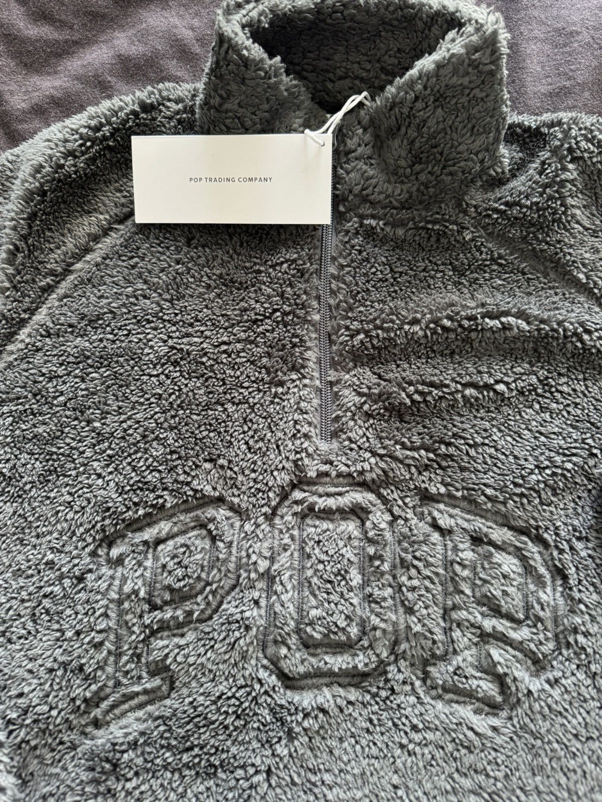 Pop Trading Company POP TRADING COMPANY ARCH LOGO HALF ZIP FLEECE Size US S / EU 44-46 / 1 - 2 Thumbnail