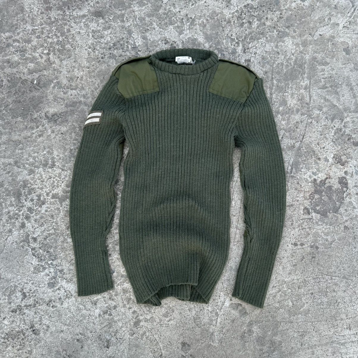 Aeronautica Militare Vintage Jersey Man’s Heavy Olive Round Neck Size 106 Size US L / EU 52-54 / 3 - 1 Thumbnail
