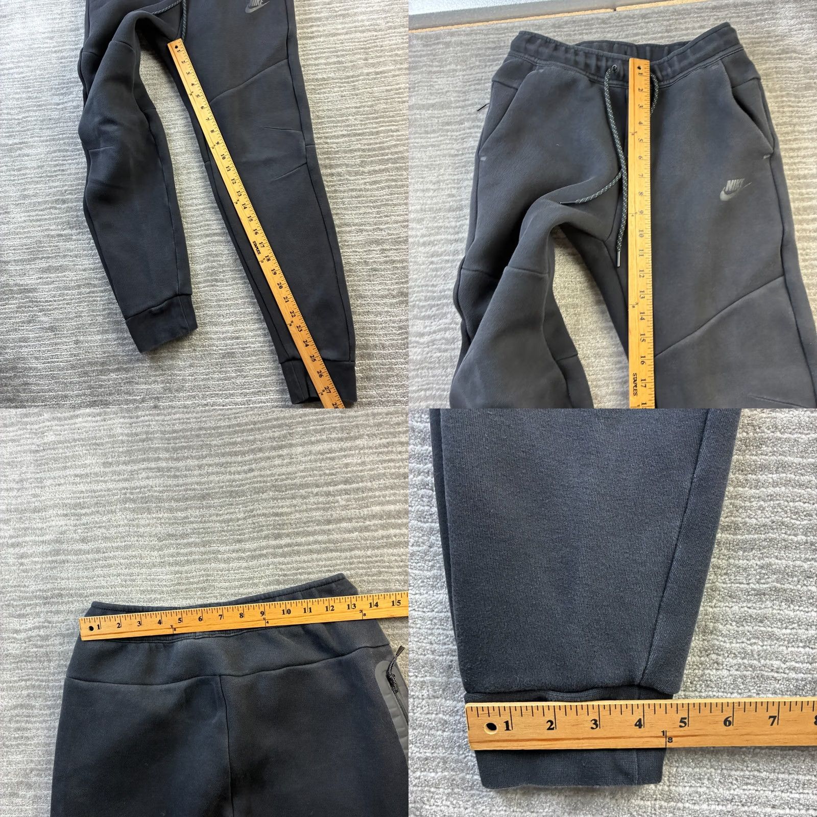 Nike Nike Tech Fleece Pants Slim Jogger Black Mens Small Pants Size US 29 - 9 Thumbnail