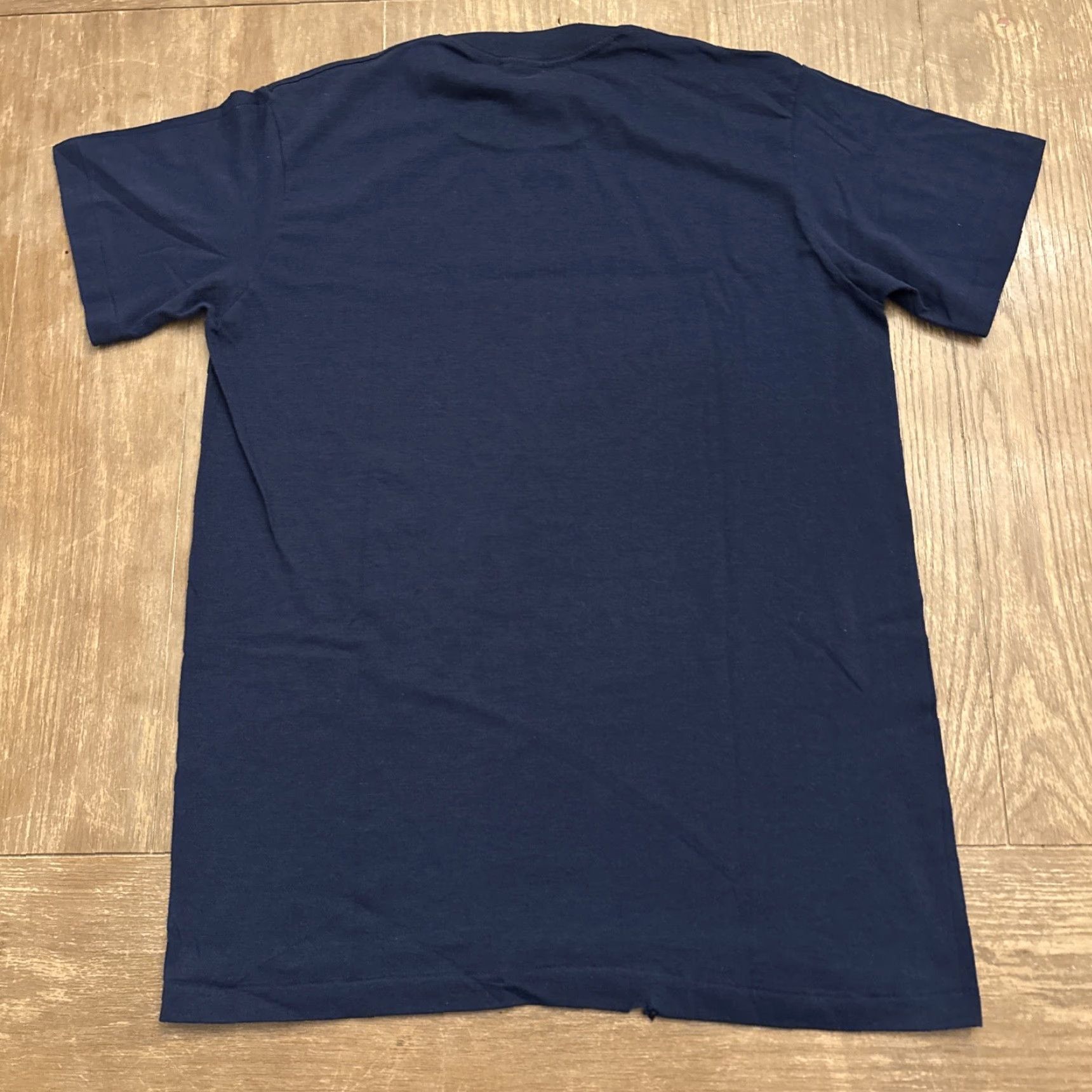 Nike VINTAGE Nike T-Shirt Blue Tag 80s Promo Gray Cotton Blend Short Sleeve Crew Neck Men Medium 80s Mens Shirt Promo Size US M / EU 48-50 / 2 - 7 Thumbnail