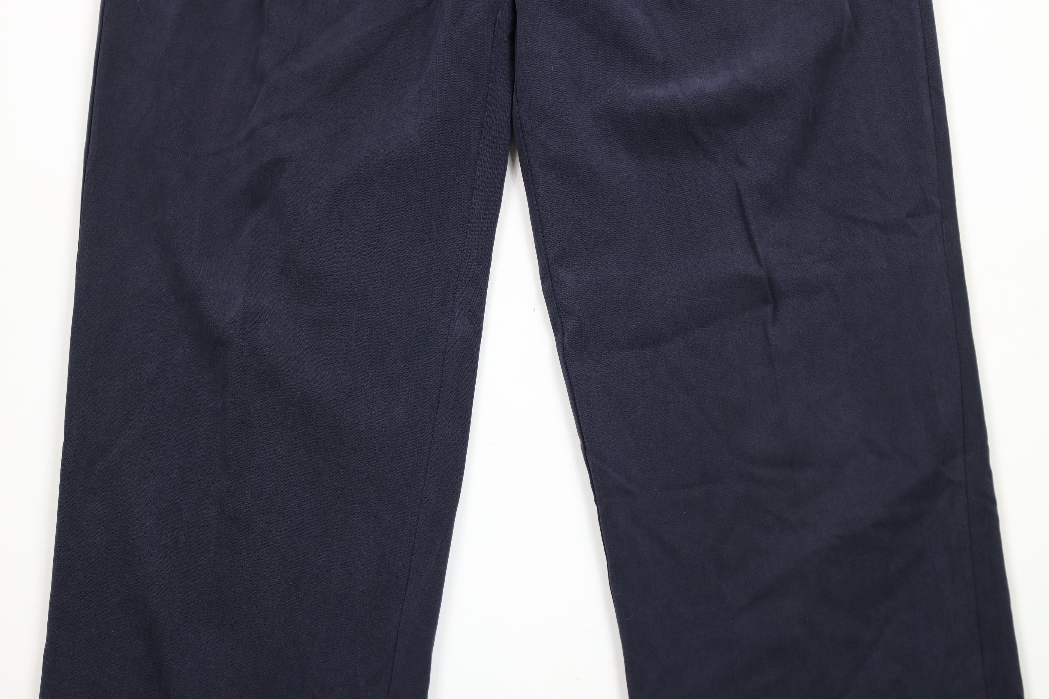 Tommy Bahama × Vintage Vintage Tommy Bahama Wide Leg Silk Blend Chino Pants Blue Size US 36 / EU 52 - 3 Thumbnail