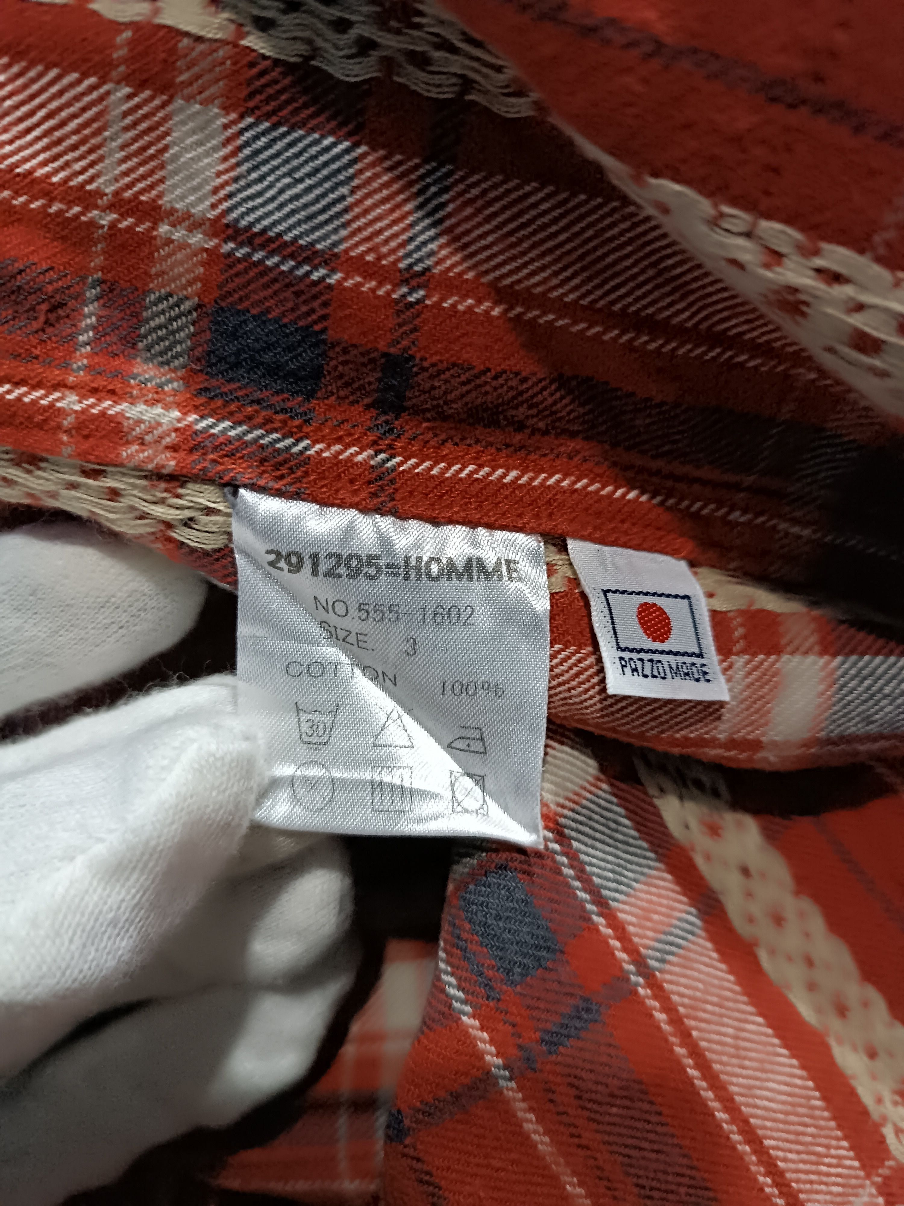 Japanese Brand × Vintage 291295=Homme Flannel Shirt Red Plaid Button Up Long Sleeve Size US L / EU 52-54 / 3 - 5 Thumbnail