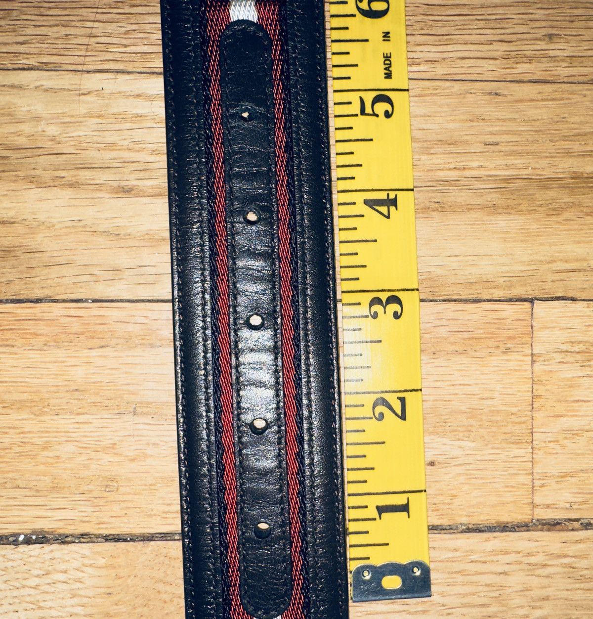 Bally Bally mirror B reversible stripped leather belt brown red Size 40 - 4 Thumbnail