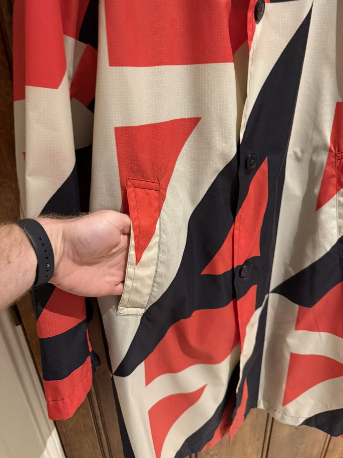Dries Van Noten SS22 Dries Van Noten Geometric Antwerp long coat jacket Size US M / EU 48-50 / 2 - 14 Thumbnail